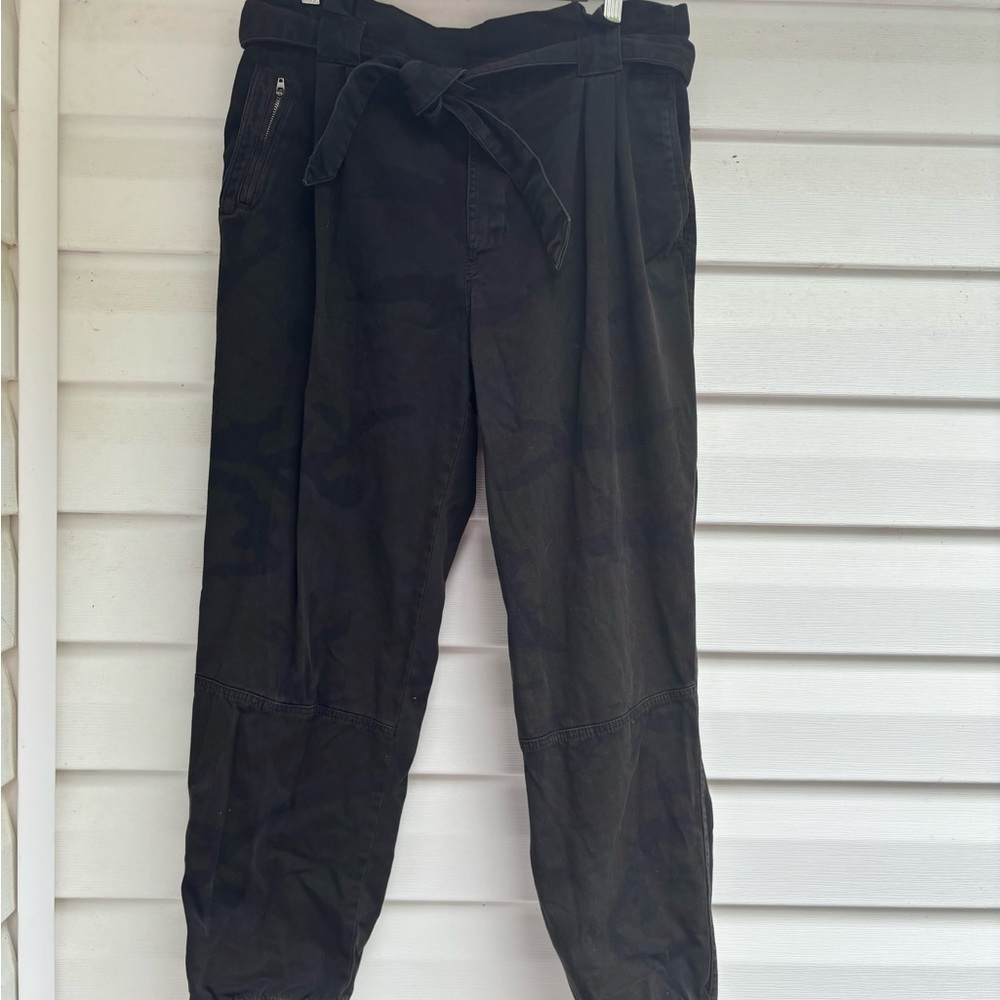 Zara Basic Olive Green Denim Pants